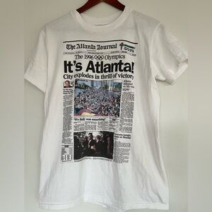 Atlanta Journal Commemorative 1996 Olympics T-shirt Vintage 90’s Size Medium